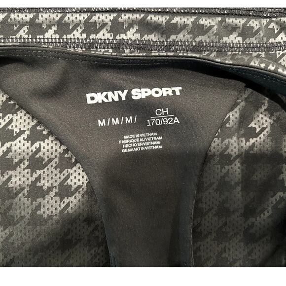 DKNY Women's Cropped Racerback Tank Black Size Medium New - Picture 8 of 9